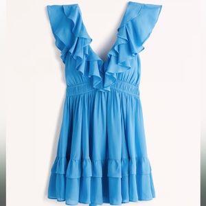 Abercrombie Ruffle Flutter Sleeve Mini Dress